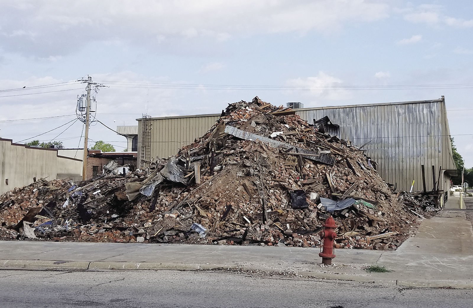 Rubble is all that remains